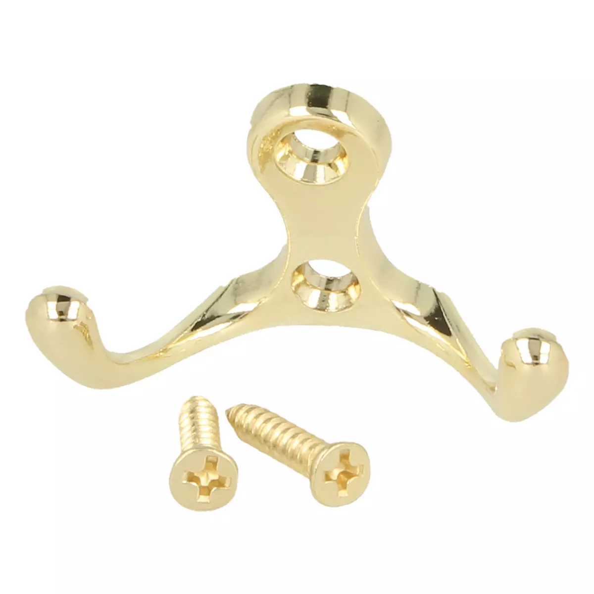 Haczyk ubraniowy podwójny kolor złoty - 2