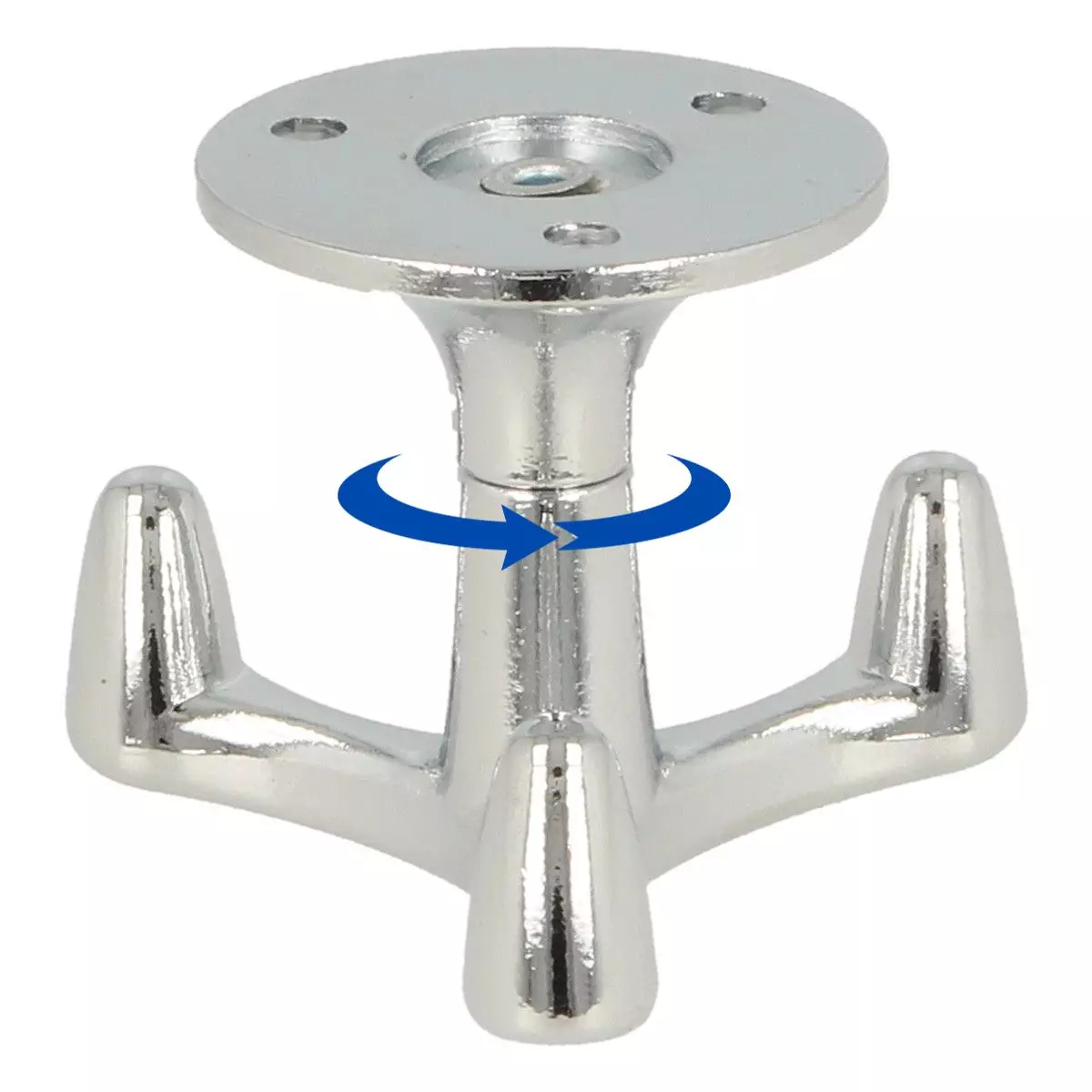 Wieszak na ubrania Hakner podwieszany obrotowy chrom