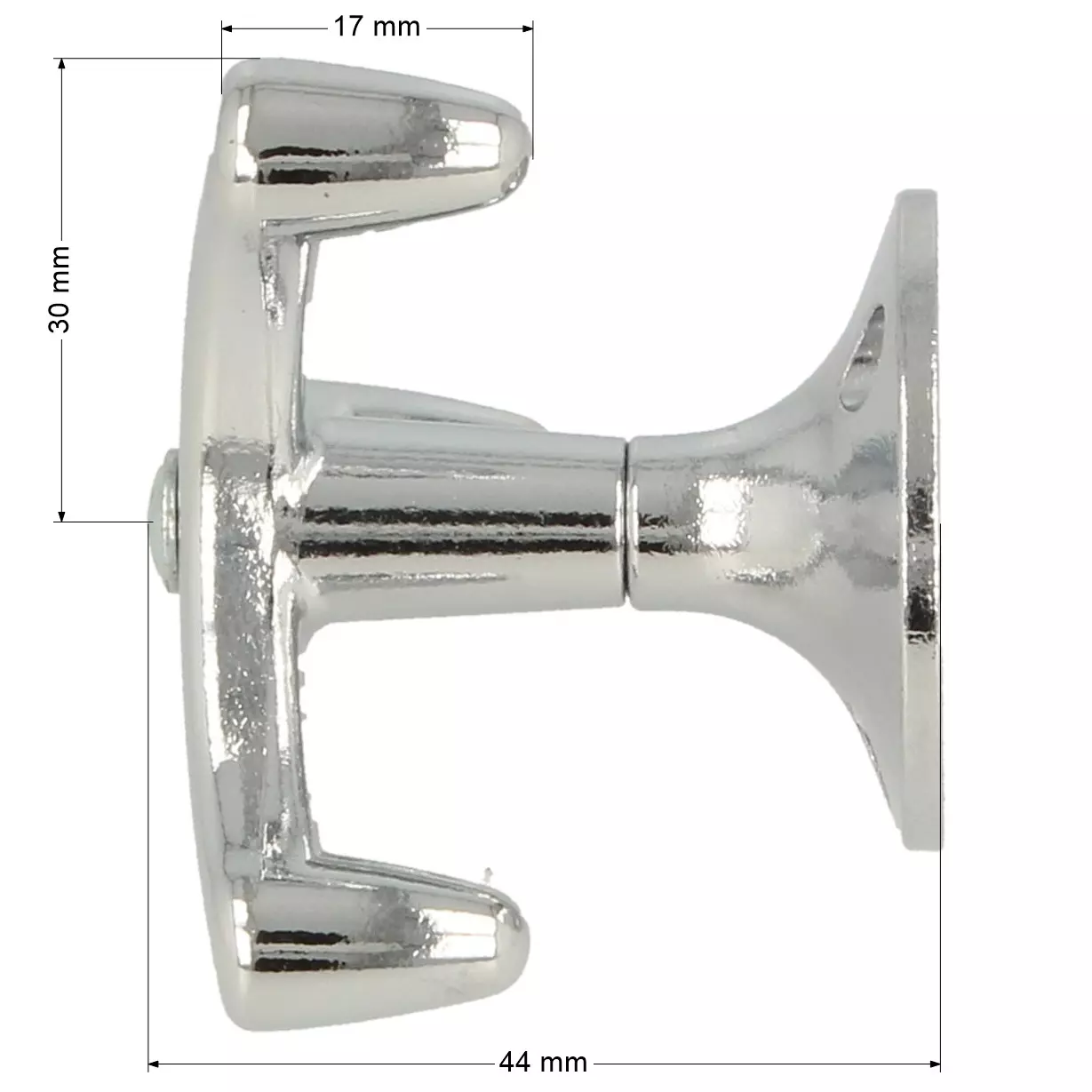 Wieszak na ubrania podwieszany obrotowy chrom - 4