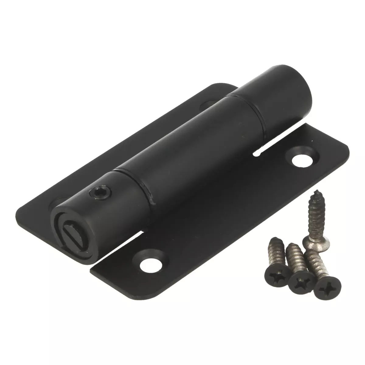 Zawias samodomykający ze sprężyną czarny - 5