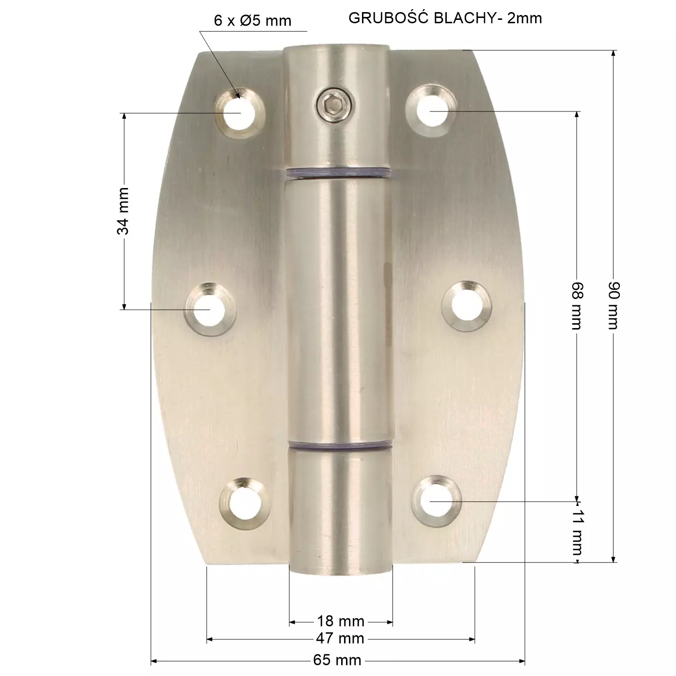 Zawias samodomykający ze sprężyną - 7
