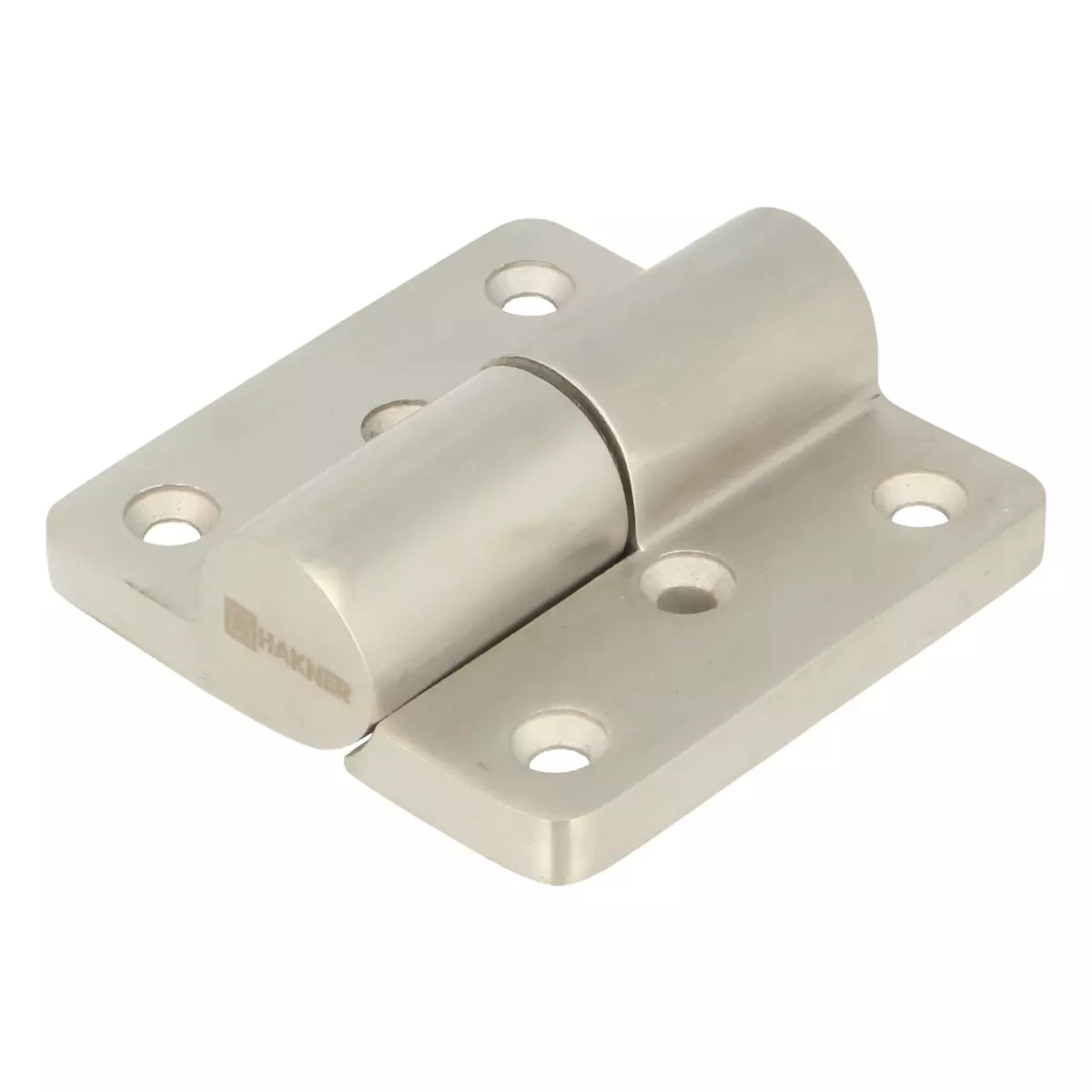 Zawias kabiny toaletowej WC Hakner samodomykający SS304 lewy z otworami