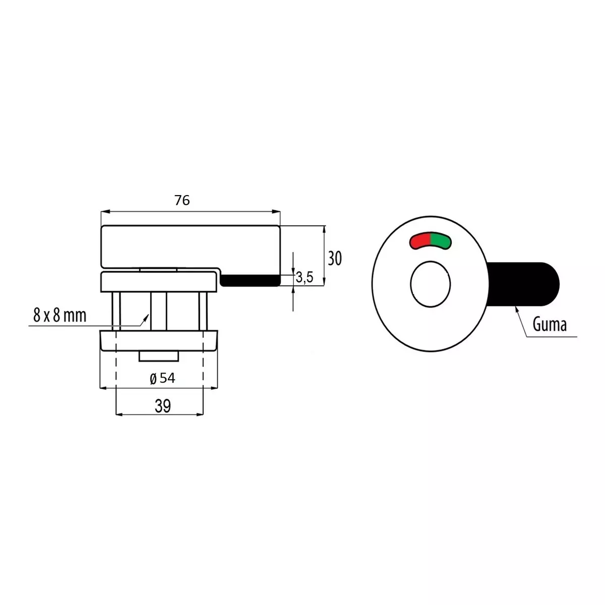 Zamek 10-20mm imbus - 5