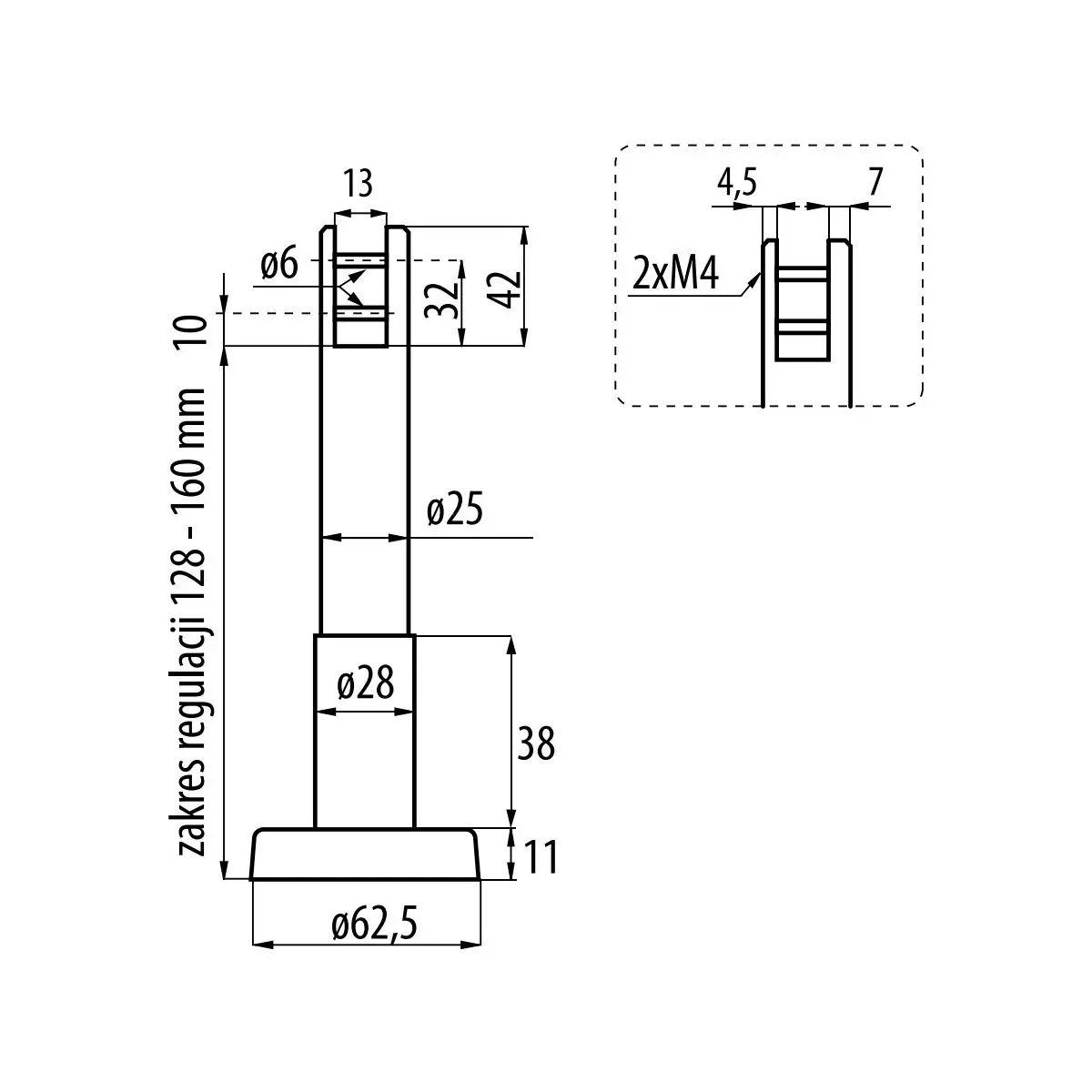 Noga Evo V 10-13mm odlew - 5