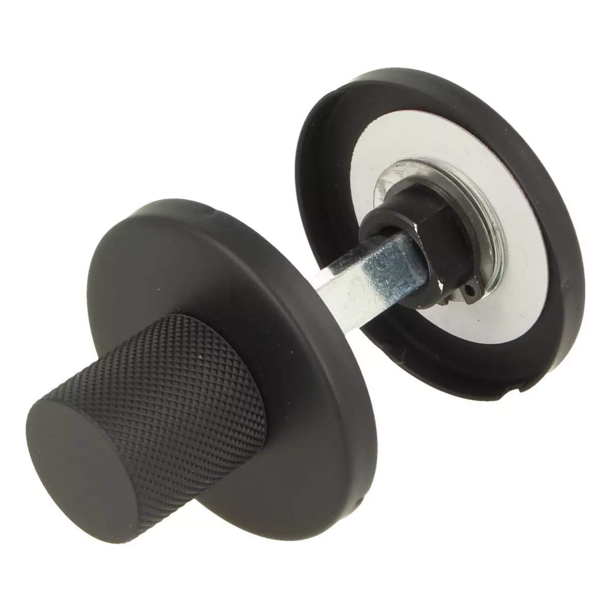 Rozeta podklamkowa kabiny toaletowej WC Nivo z indykatorem SS-304 czarny mat