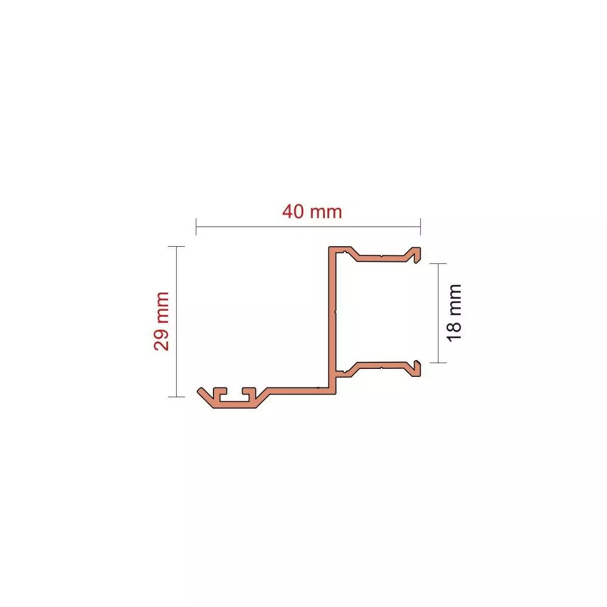 Profil Przymykowy K01L II 3m - 3