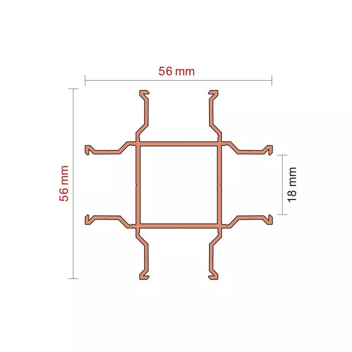 Profil Krzyżowy K04 II 3m - 4