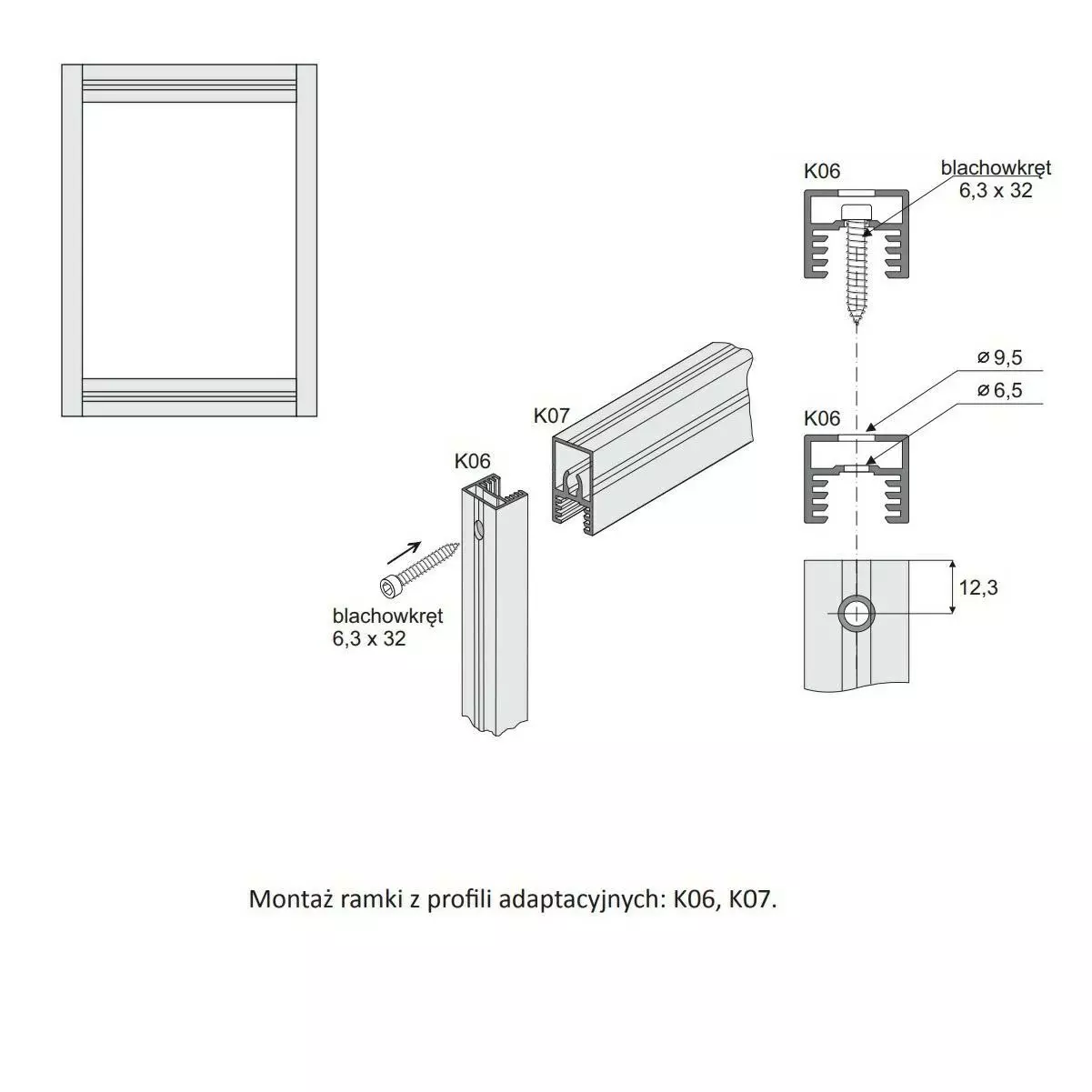 Profil Adaptacyjny niski h-15 K06 3m - 5