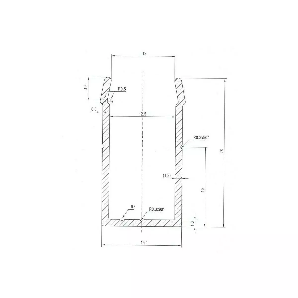 Profil Ceownik 2m 12mm z przetłoczeniem czarny - 4