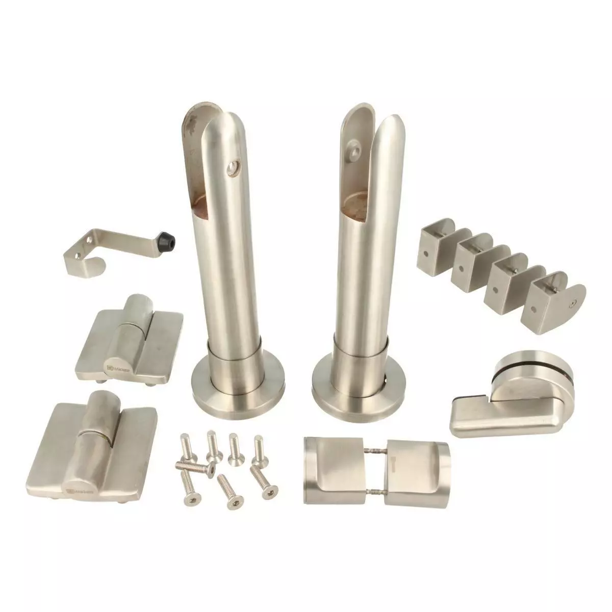 Okucia kabiny toaletowej WC Hakner 18mm SS304 prawe zestaw