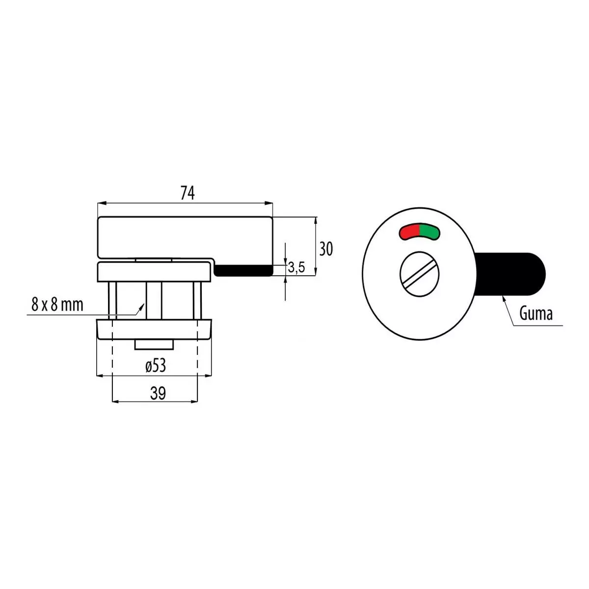 Okucia 18mm prawe zestaw - 14