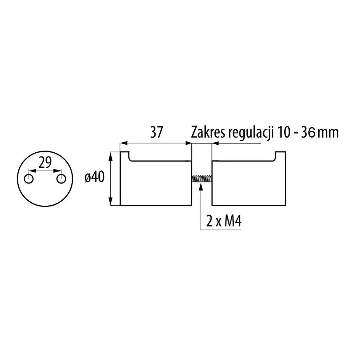 Okucia 18mm lewe zestaw - 14