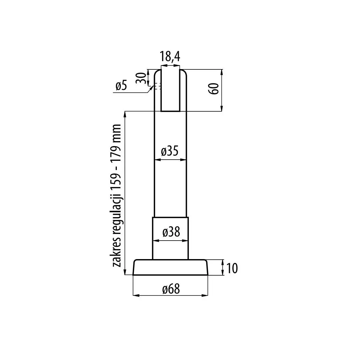 Okucia 18mm lewe zestaw - 16
