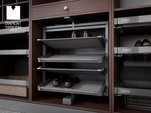 WB-671 x4 P35 Kosz na buty obrotowy (4 półki) SYMPHONY - 2