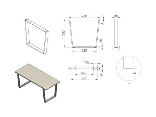 Noga DN-971A (80x20) D780xH730 P41 STELARIS - 2