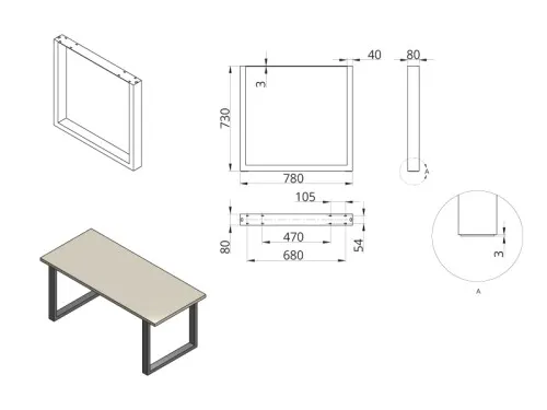 Noga DN-970B (80x40) D780xH730 P2 STELARIS - 2