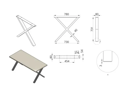 Noga DN-974B (80x40) D780xH730 P2 STELARIS - 2